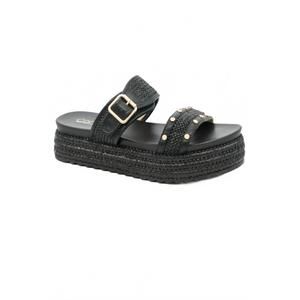 NEW CORKYS FOOTWEAR women's walk of shame sandal in black